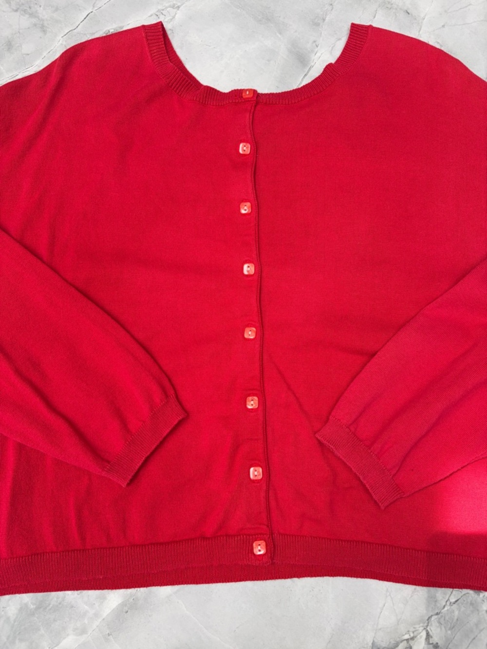 Classic red cardigan bought in Japan 🇯🇵